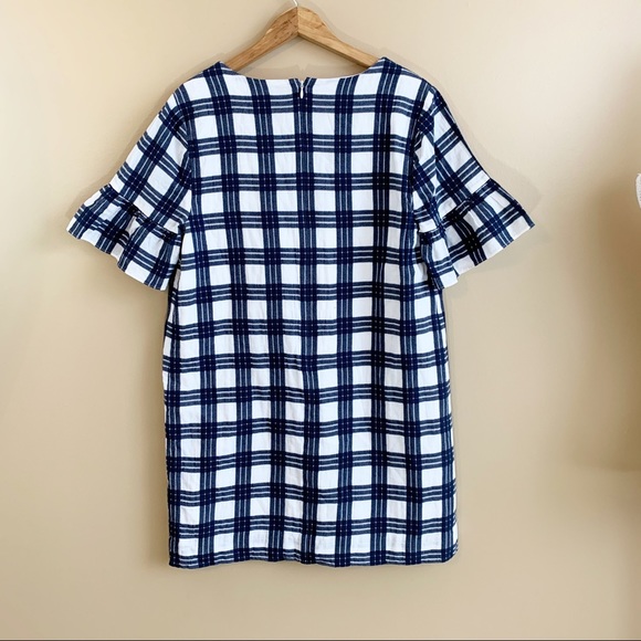 Madewell plaid dress bell sleeve tunic RELISTED - Picture 8 of 13
